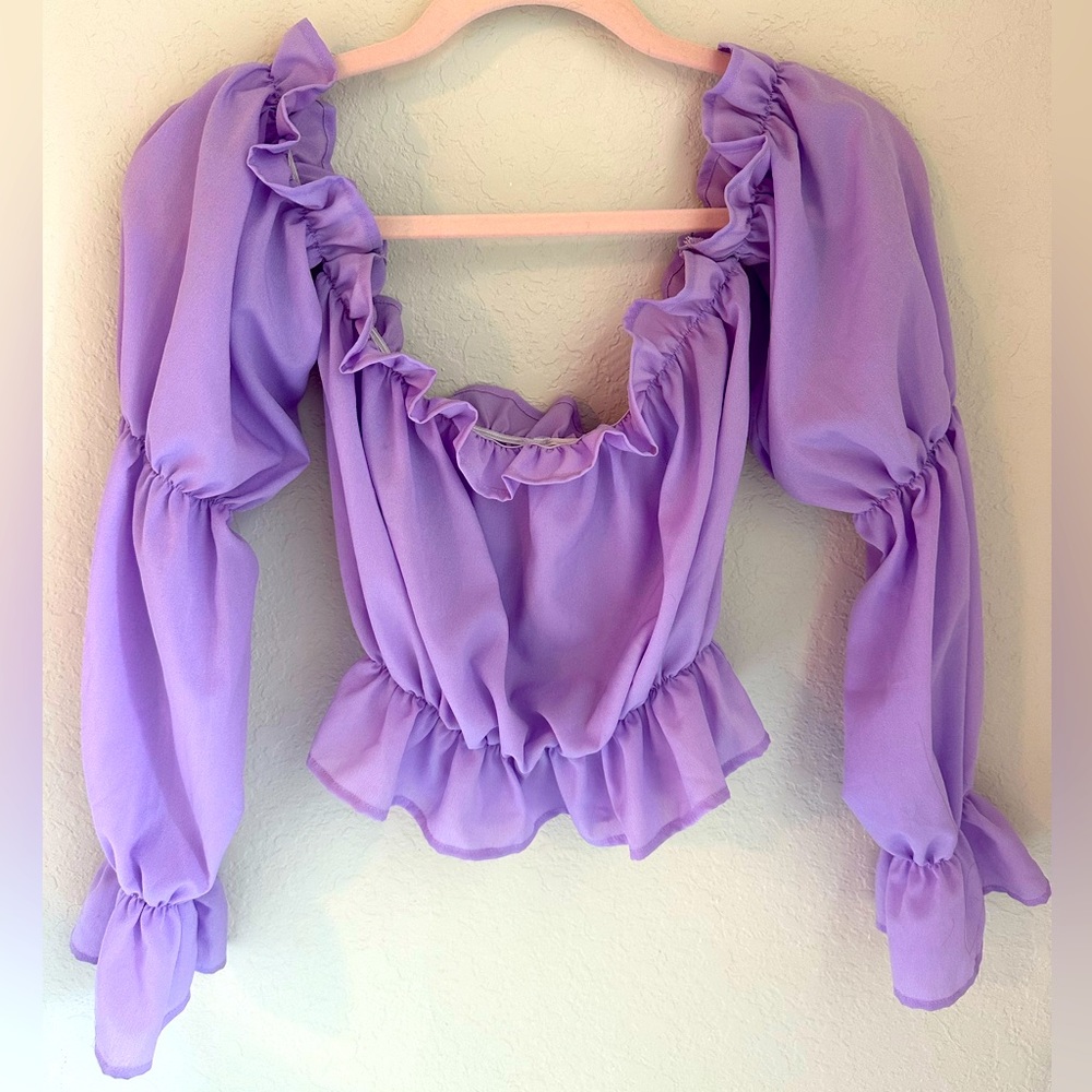 Lilac off shoulder top